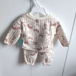 Adorable Cream Baby Outfit